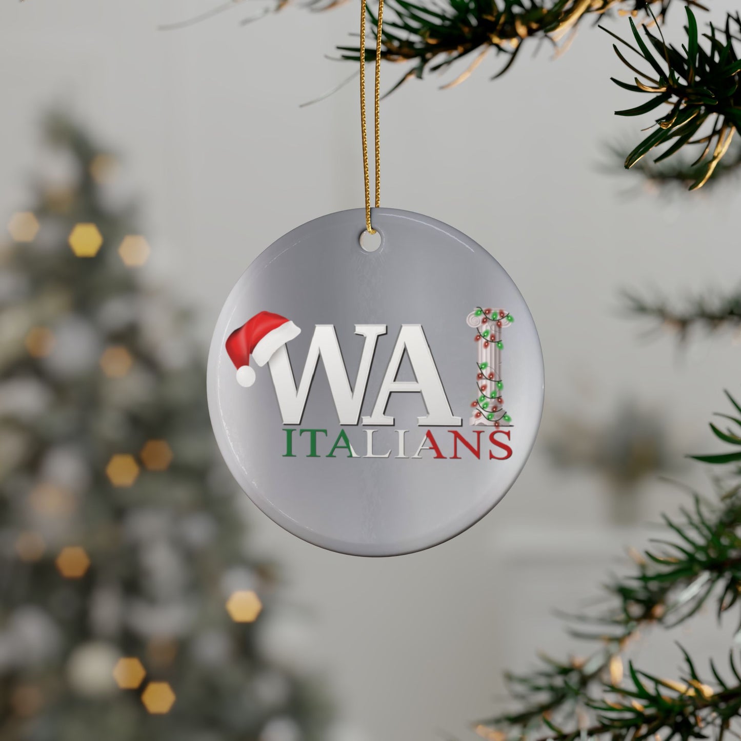 'We Are Italians' Ceramic Ornament